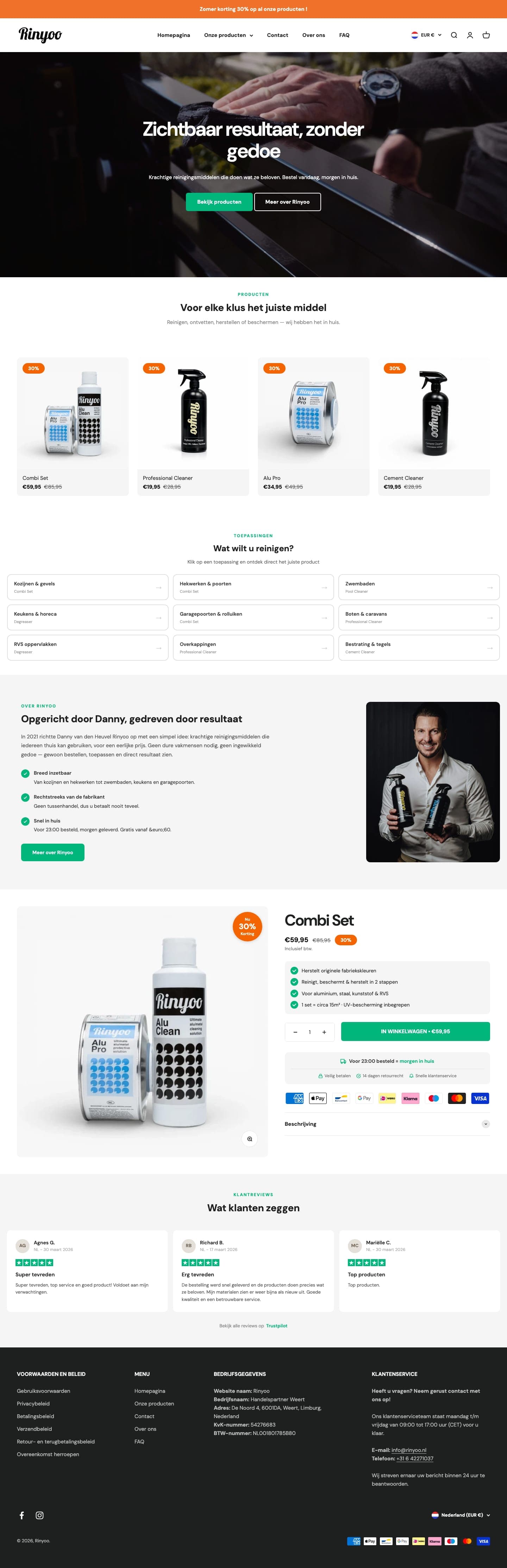 Website van Rinyoo