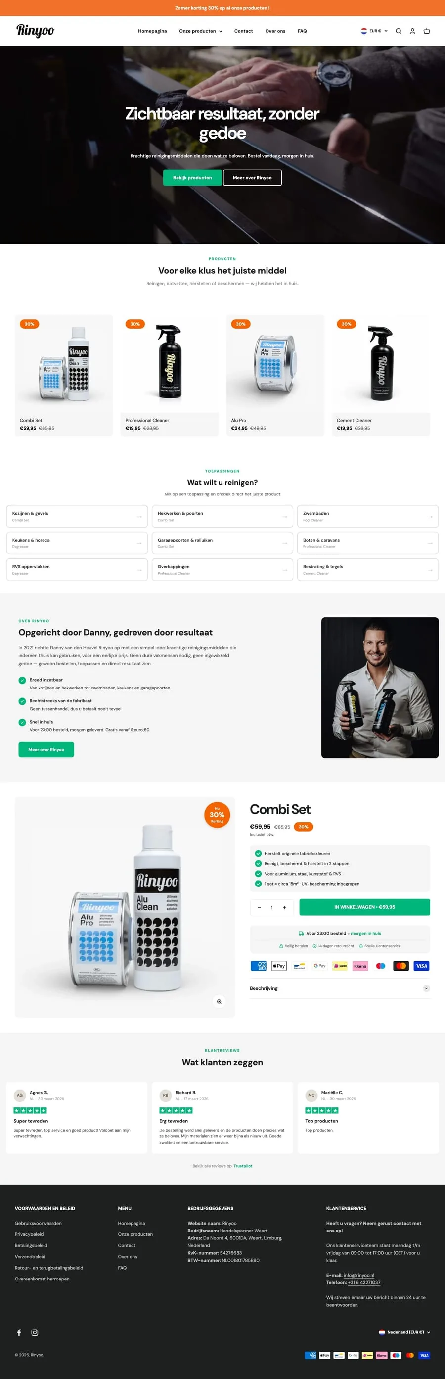 Website van Rinyoo