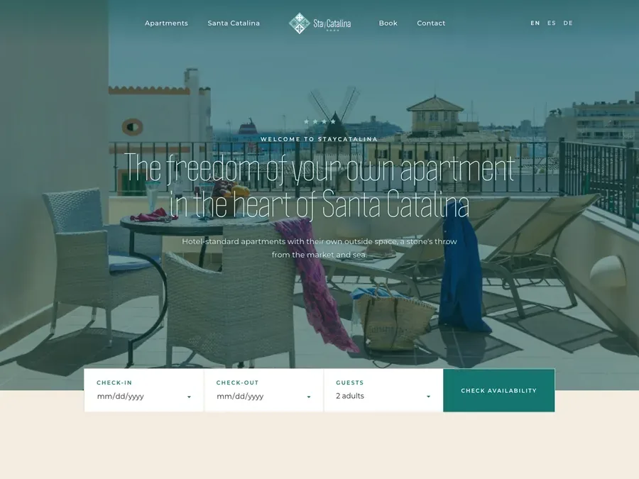 Website van StayCatalina